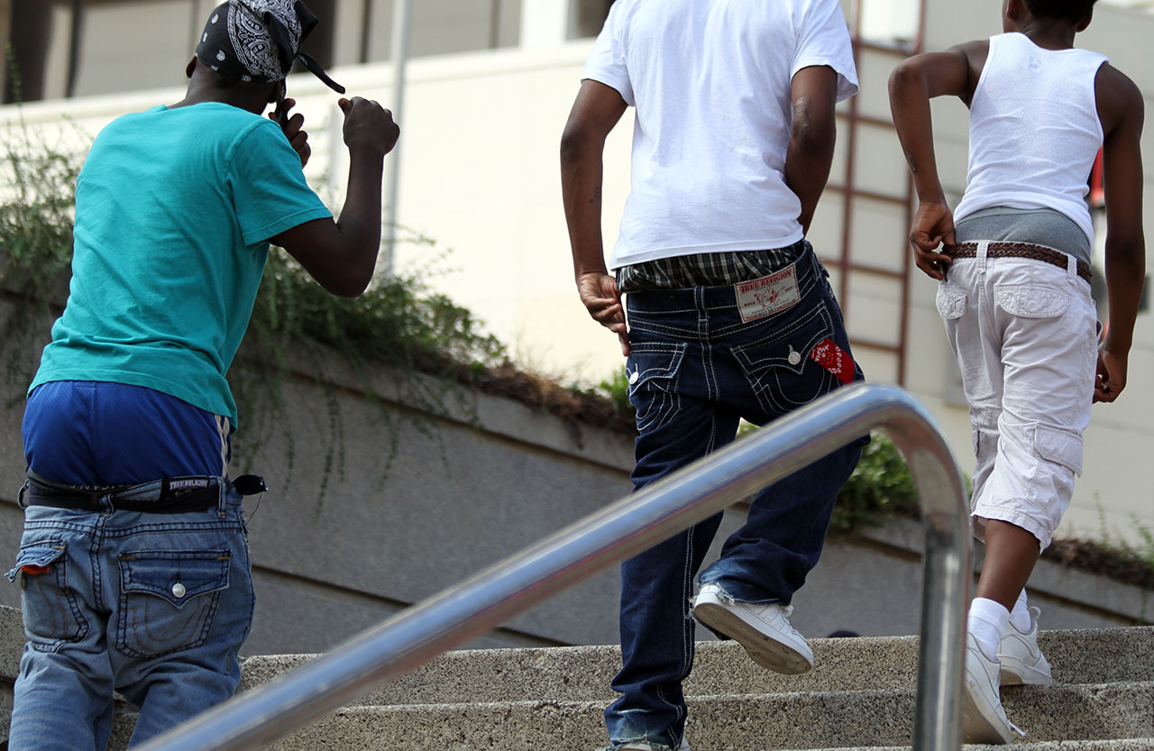 sagging true religion jeans